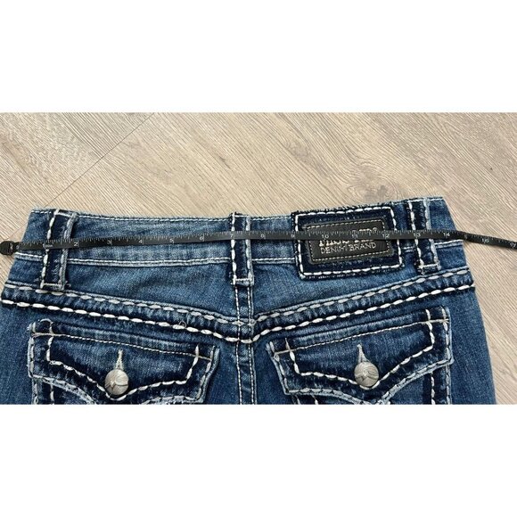 Miss Me Irene Capri Jeans Distressed Destroyed Flap Pocket sz 27 - Picture 12 of 16